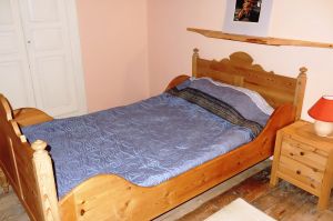 Wer es enger möchte: hier ist das Bett für zwei Personen, im Notfall geht es auch für eine.