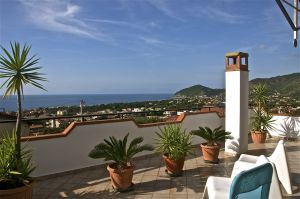 Herrlicher Meerblick von der Dachterrasse der Casa Nina